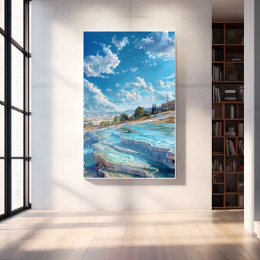 Blue Landscape Painting